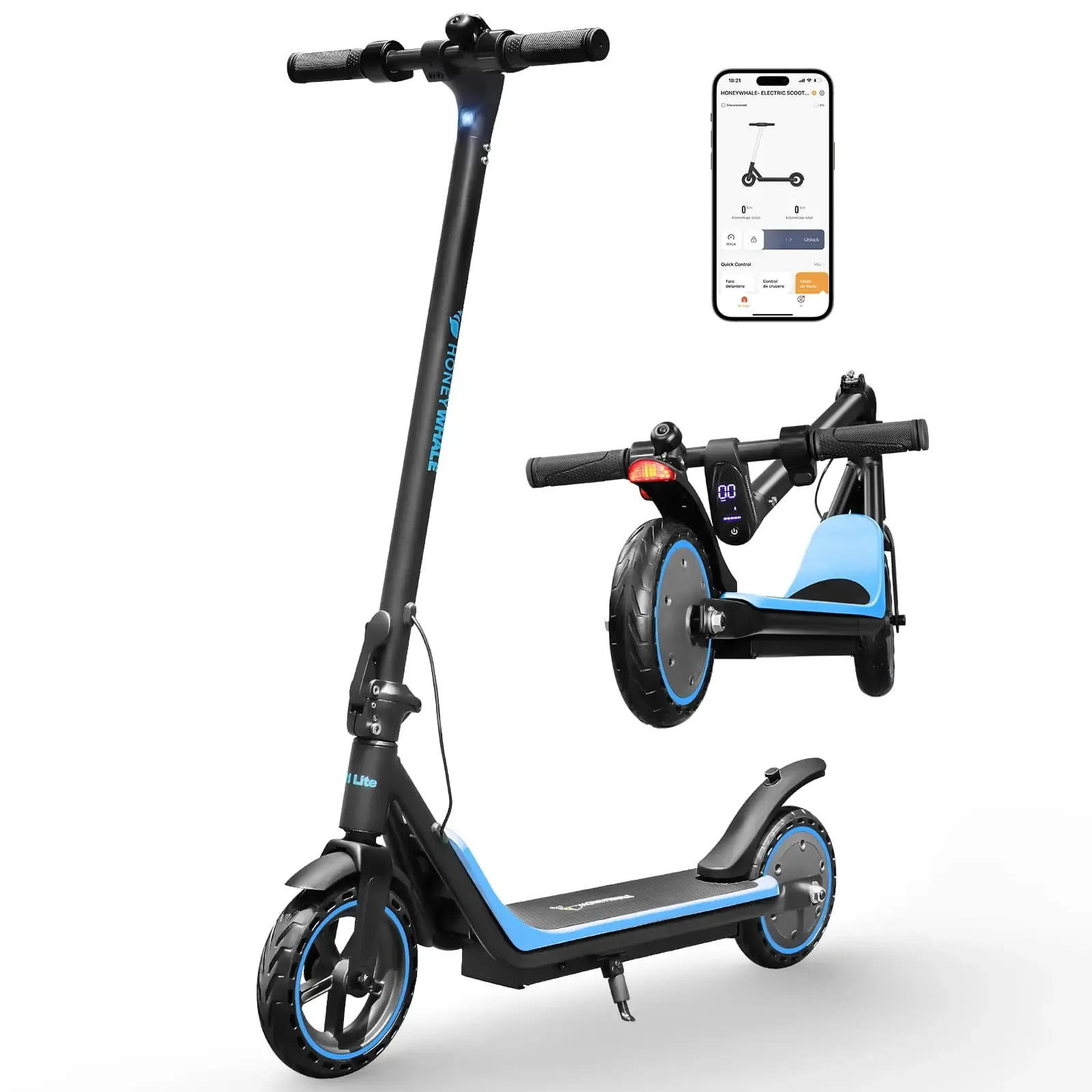 Scooter eléctrico Honey Whale M1 Lite, foto del fabricante